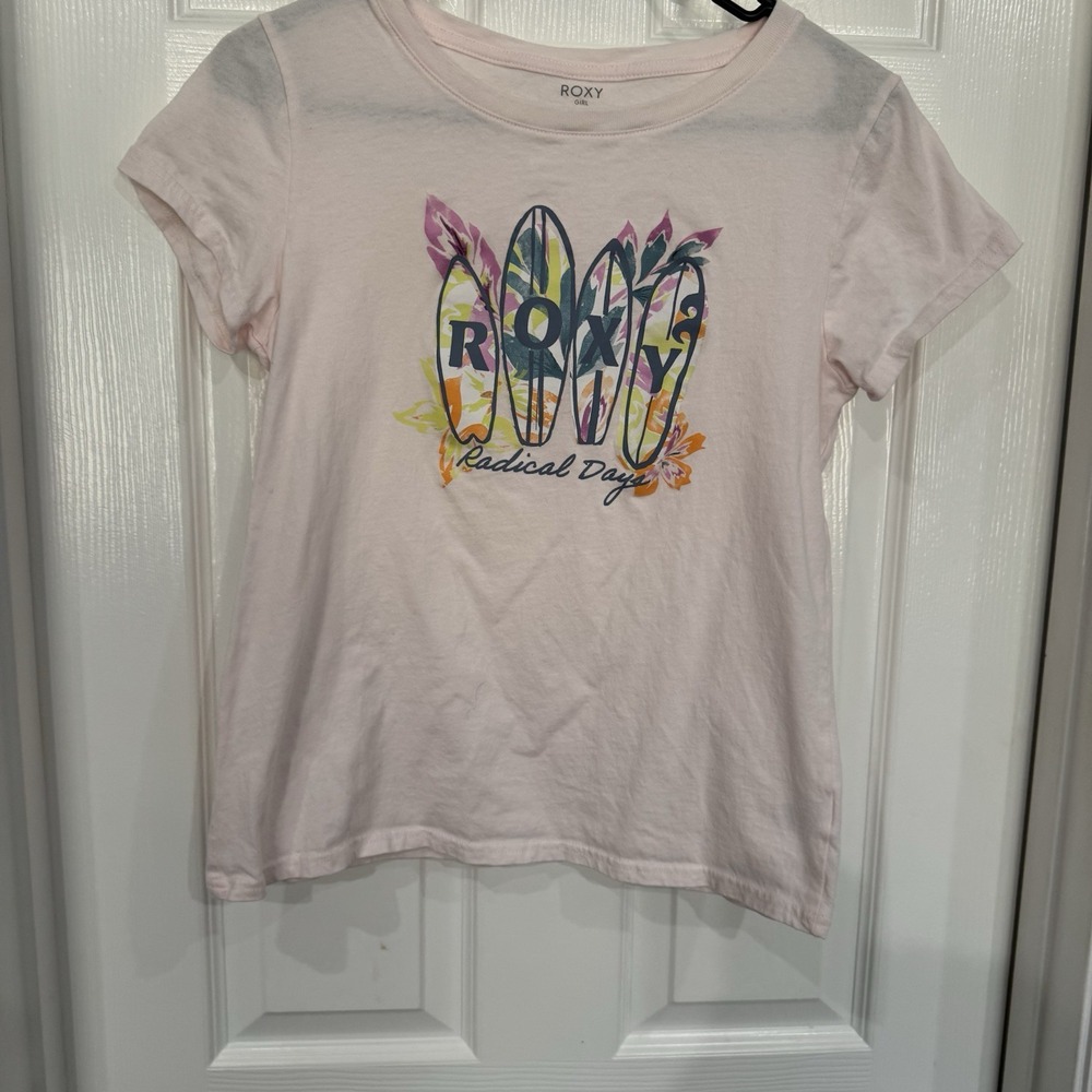 Roxy Youth Girls Pink Tee Size XL 18-20